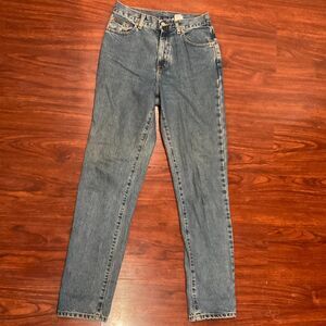 Vintage Calvin Klein High Rise Tapered Mom Jeans Blue Denim Size 8 USA